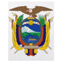 Ecuador coat of arms full color flyer