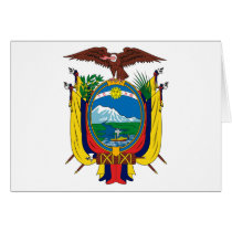 Ecuador Coat of Arms Greeting Card cards