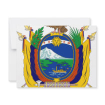 Ecuador coat of arms invitations