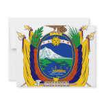 Ecuador coat of arms personalized invitations