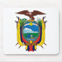 Ecuador Coat of Arms Mousepad by FlagTshirts Ecuador Coat of Arms Mousepad