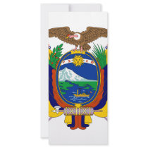 Ecuador coat of arms personalized rack card