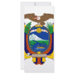 Ecuador coat of arms personalized rack card