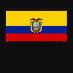 Ecuador Flag Map Spaghetti Top