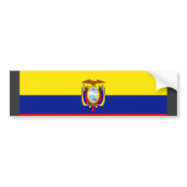 Ecuador Flag bumper stickers