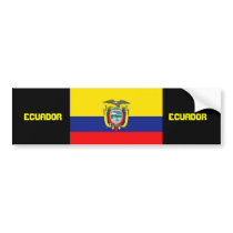Ecuador flag bumper sticker bumper stickers by Venezolano Ecuador flag bumper sticker bumper stickers