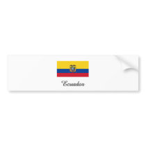 Ecuador Flag Design bumper stickers