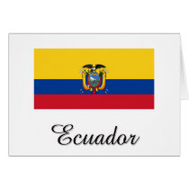 Ecuador Flag Design cards