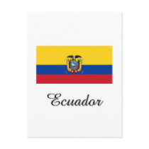 Ecuador Flag Design postcards