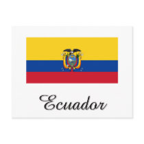 Ecuador Flag Design postcards