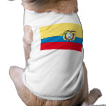 Ecuador Flag Pet Tee Shirt