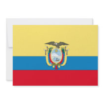 Ecuador Flag invitations