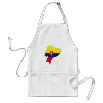 Ecuador flag map aprons by FlagStore Ecuador flag map aprons