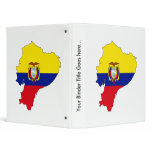 Ecuador Flag Map full size 3 Ring Binders