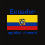 Ecuador Flag Map Text Ladies Baby Doll