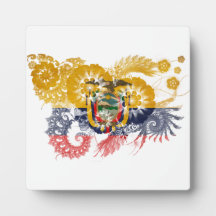 Ecuador Flag Photo Plaques