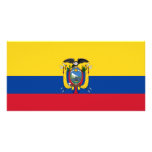 Ecuador flag photo card template
