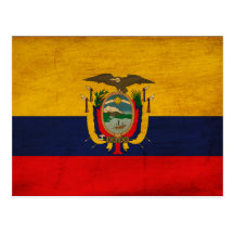Ecuador Flag Post Card