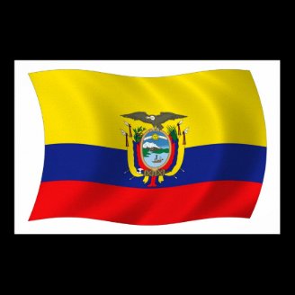 Ecuador Flag Poster Print