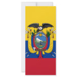 Ecuador flag personalized rack card