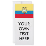Ecuador Flag rack cards