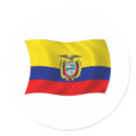 Ecuador Flag Sticker by LivingFlags2 Ecuador Flag Sticker