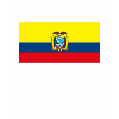 Ecuador Flag T-shirt by FlagTshirts
