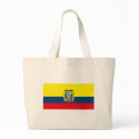 Ecuador Flag Tote Bag
