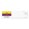 Ecuador Flag with Name bumper stickers by Vexillophile Ecuador Flag with Name bumper stickers