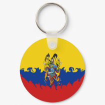 Ecuador Gnarly Flag keychains