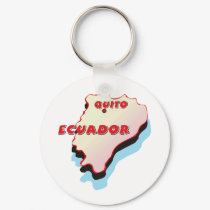 Ecuador Map keychains