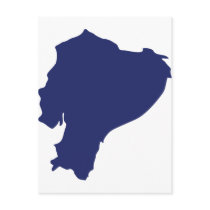 Ecuador Map postcards