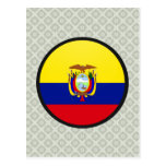 Ecuador quality Flag Circle Postcard