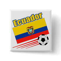 Ecuador Soccer Team Buttons
