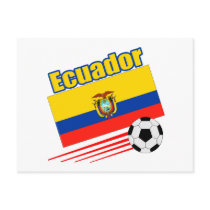 Ecuador Soccer Team Postcard