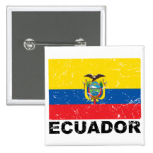 Ecuador Vintage Flag Pin