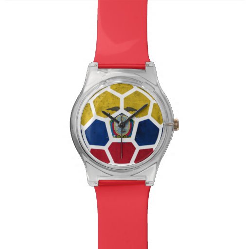 Ecuador Red Designer Watch