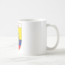 Ecuadorian Flag Shield Mugs