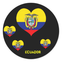 Ecuadorian heart stickers
