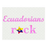 Ecuadorians Rock - Cute Pink Postcard