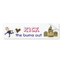 ED-  Kick  the bums out of Congress sticker Bumper Sticker