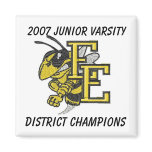 Edcouch-Elsa JV 2007 District Champions Fridge Magnet