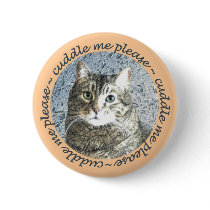 Edd the Cat's Valentine Pinback Button
