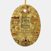 Edda Norse Mythology Christmas Ornament