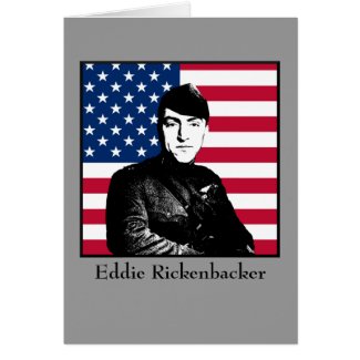 Eddie Rickenbacker and the American Flag card