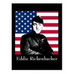 Eddie Rickenbacker and the American Flag Postcards