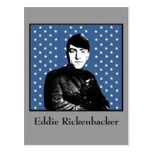 Eddie Rickenbacker and the MOH Flag Postcards