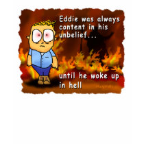 Eddie Wakes Up in Hell t-shirts by Pazzoom Eddie Wakes Up in Hell t-shirts