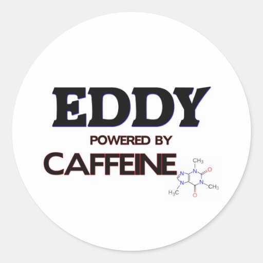 Eddy powered by caffeine stickers