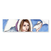 Edeline - Mermaid & Harp Seal Bumper Sticker